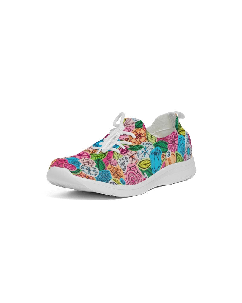 Fleurs de Printemps Women's Lace Up Flyknit Shoe