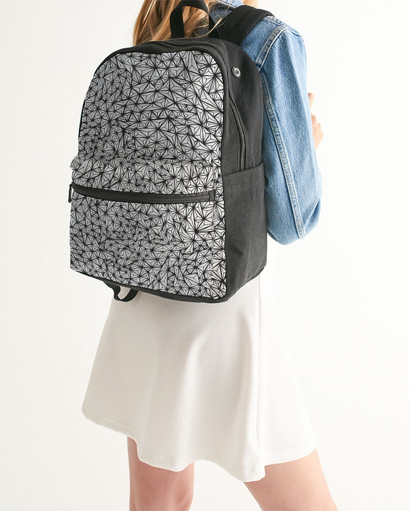 Triangular Mirage Small Canvas Backpack