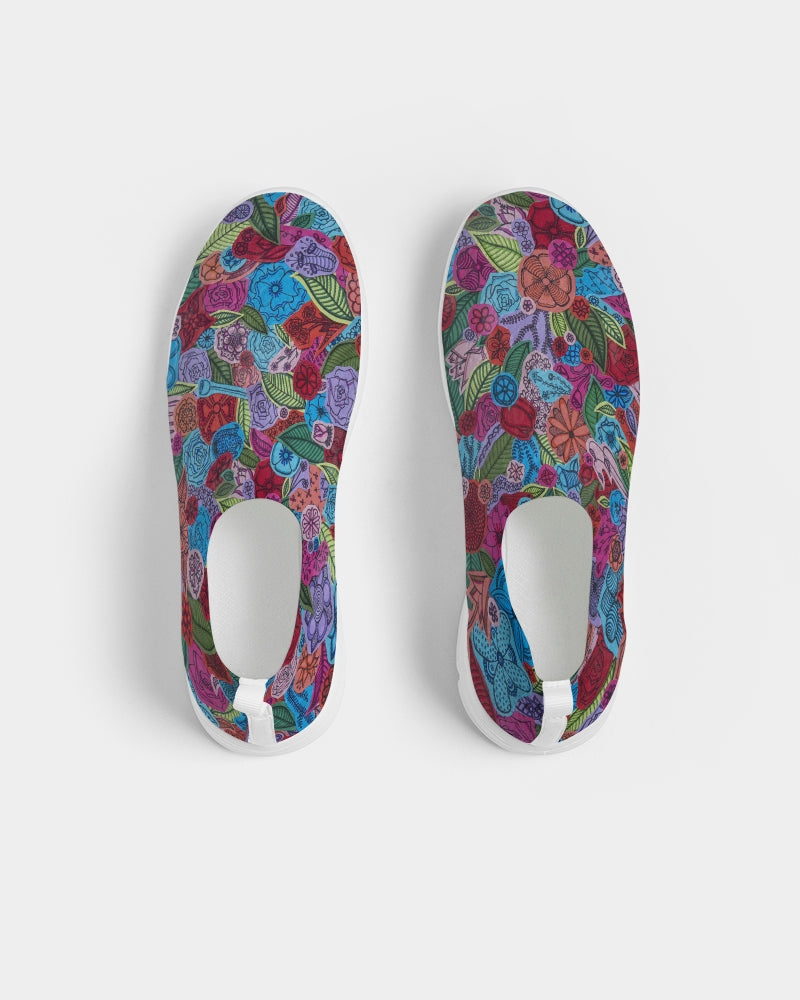 Les Fleurs Women's Slip-On Flyknit Shoe