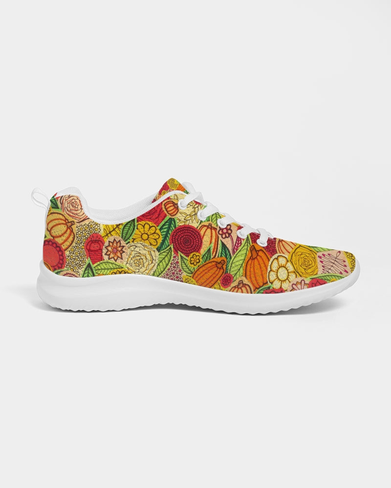 Citrouilles et Fleurs Women's Athletic Shoe