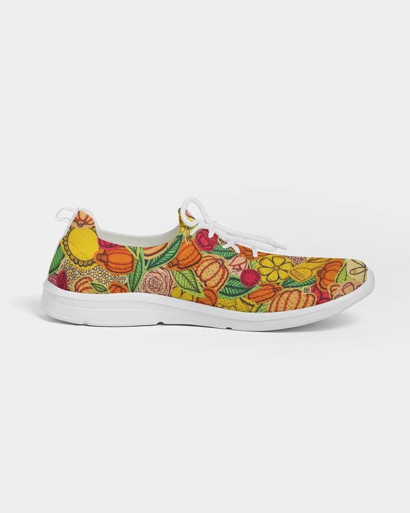 Citrouilles et Fleurs Men's Lace Up Flyknit Shoe