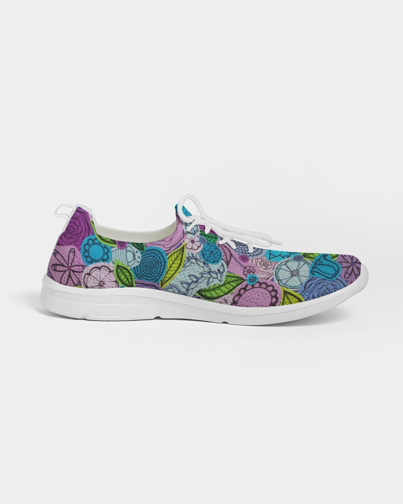 Les Fleurs Violettes Women's Lace Up Flyknit Shoe