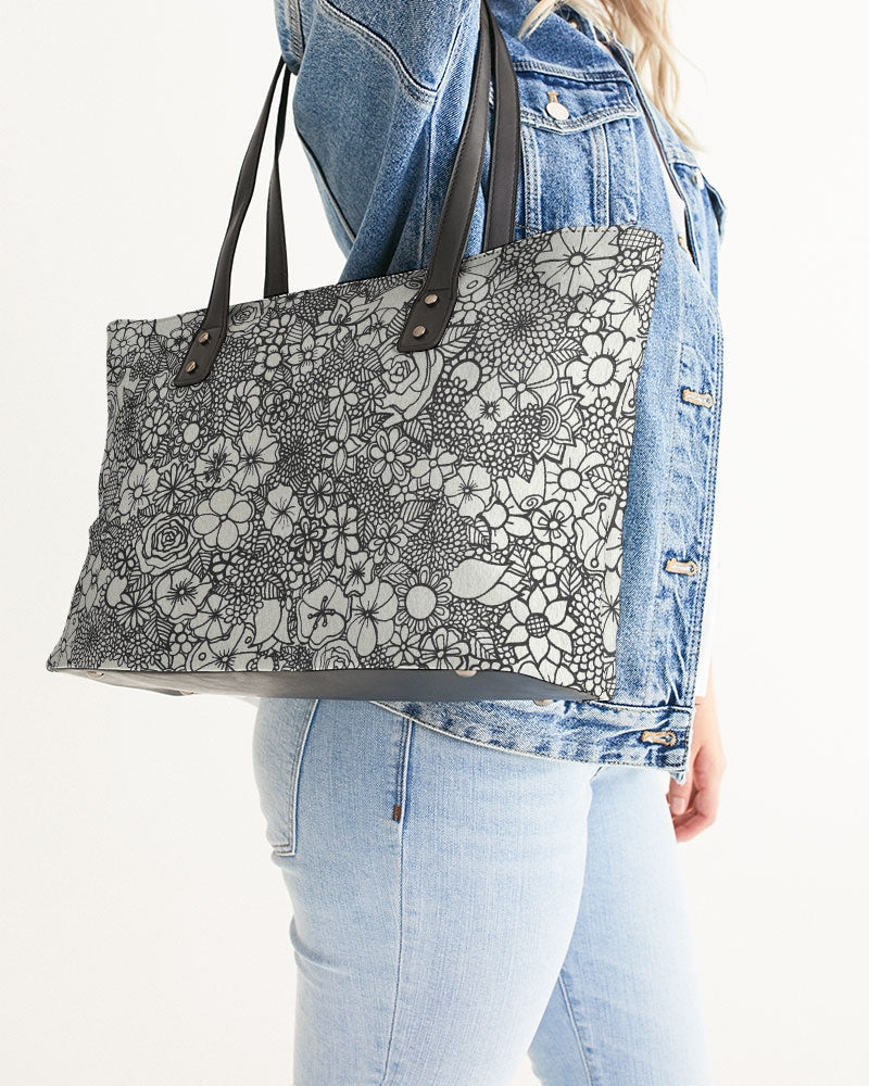 Floral Mini - B&W Stylish Tote