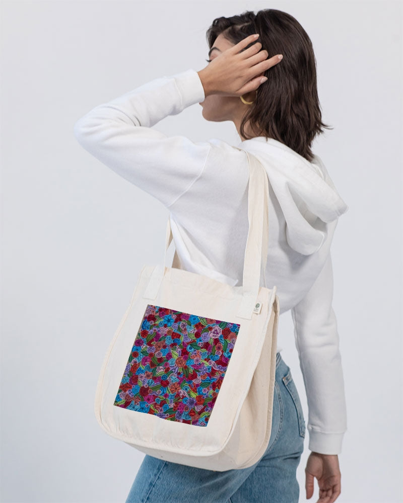 Les Fleurs Organic Cotton Canvas Market Tote | Econscious