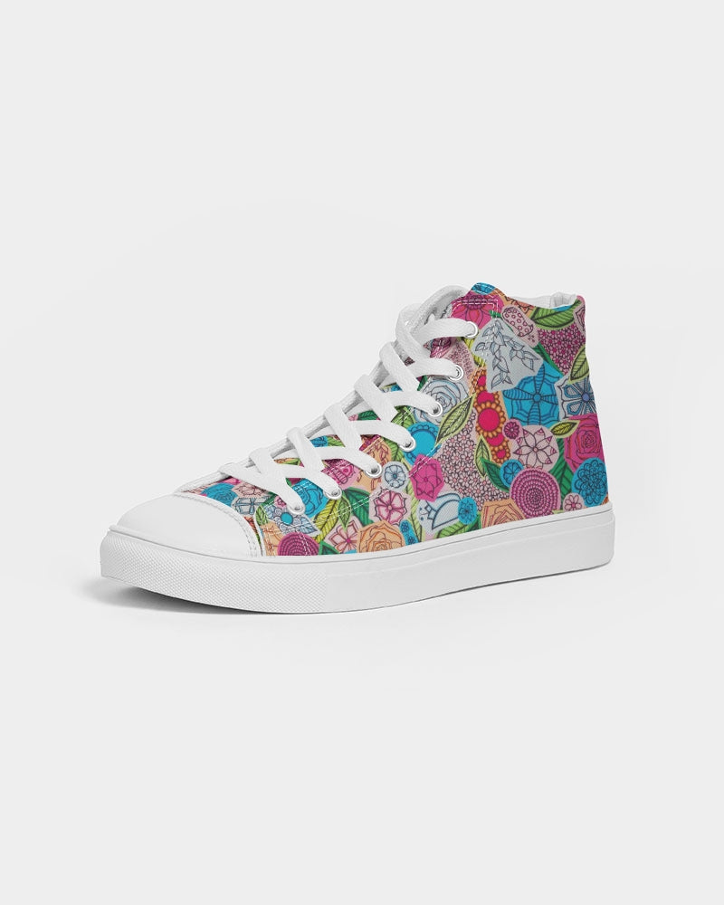 Fleurs de Printemps Men's Hightop Canvas Shoe