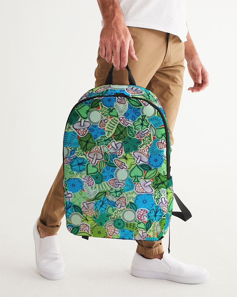 Fleurs et Trèfles Large Backpack