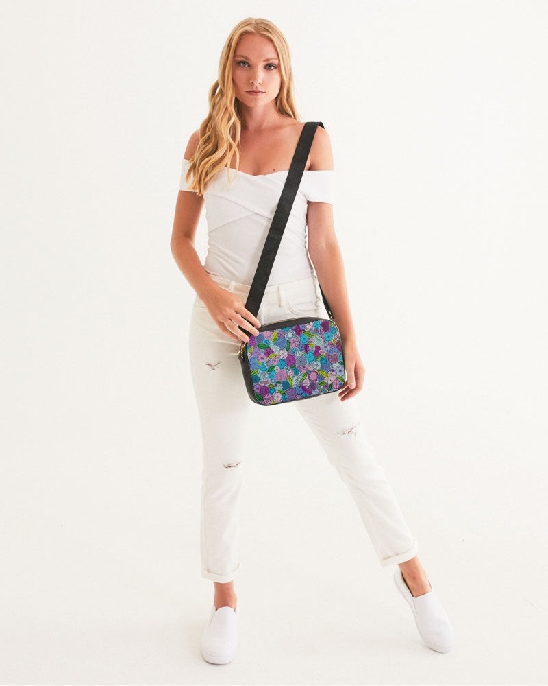 Les Fleurs Violettes Crossbody Bag