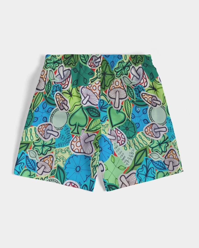 Fleurs et Trèfles Men's Swim Trunk