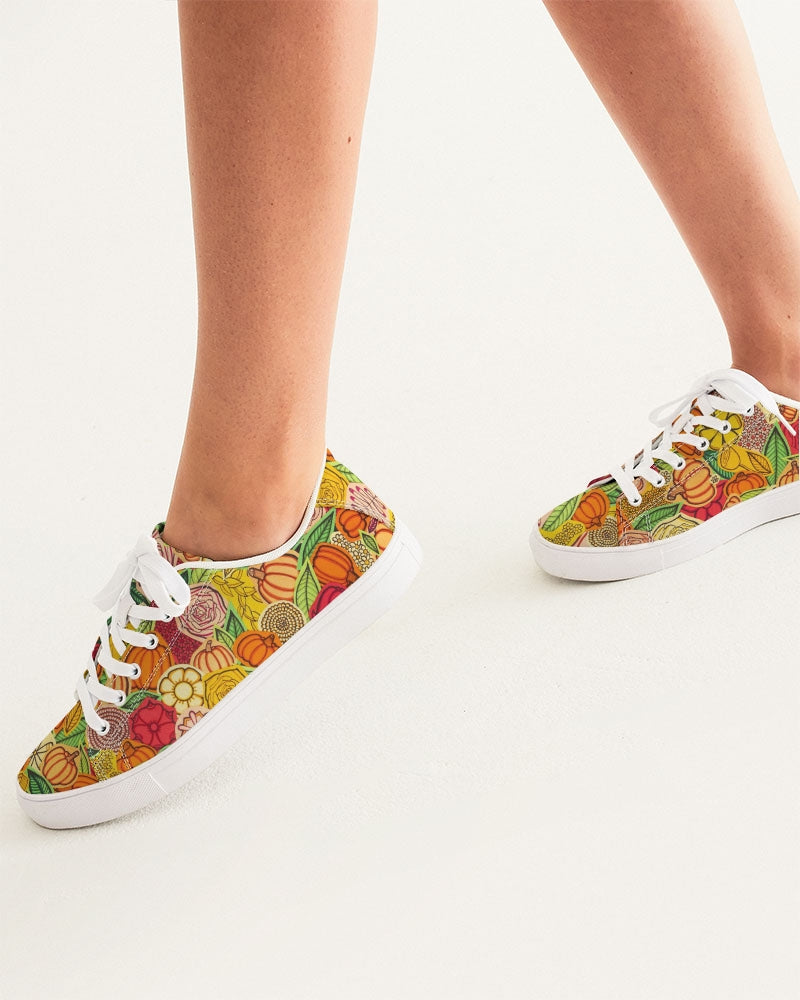 Citrouilles et Fleurs Women's Faux-Leather Sneaker