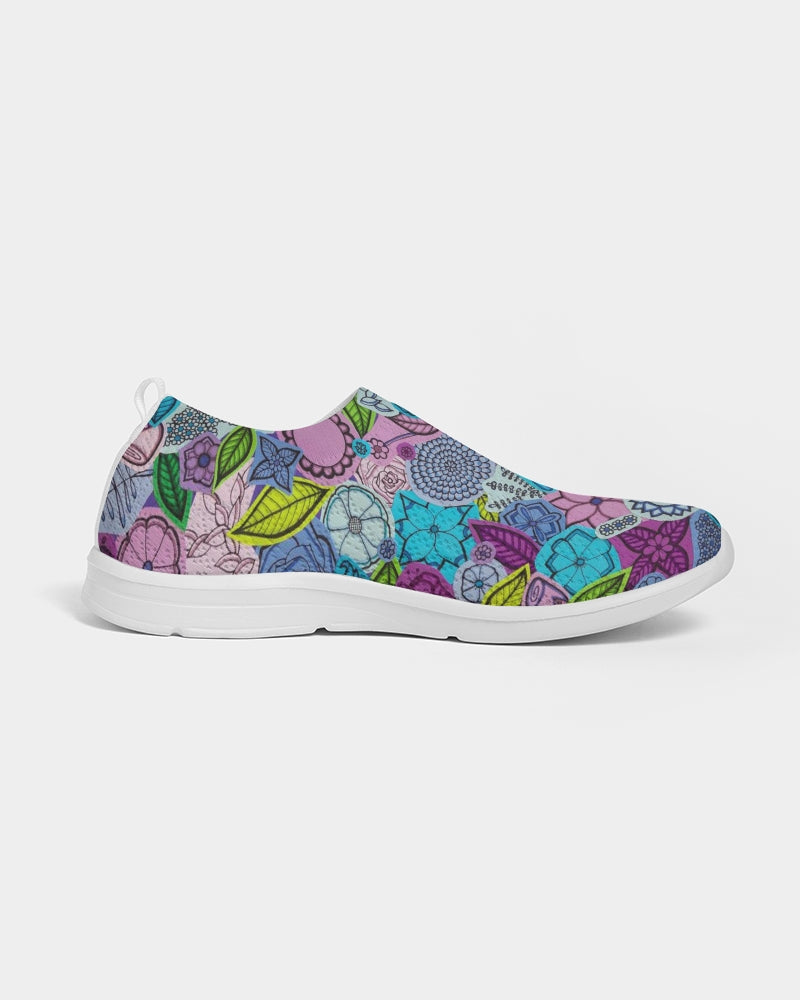 Les Fleurs Violettes Women's Slip-On Flyknit Shoe