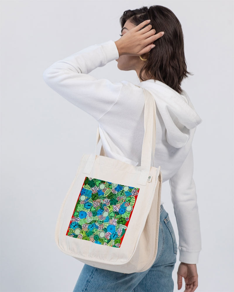 Fleurs et Trèfles Organic Cotton Canvas Market Tote | Econscious