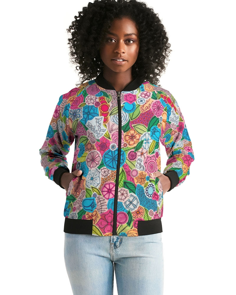 Fleurs de Printemps Women's Bomber Jacket