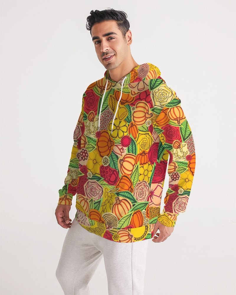 Citrouilles et Fleurs Men's Hoodie