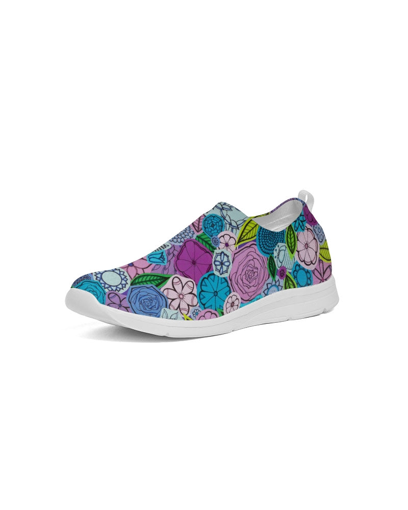 Les Fleurs Violettes Women's Slip-On Flyknit Shoe