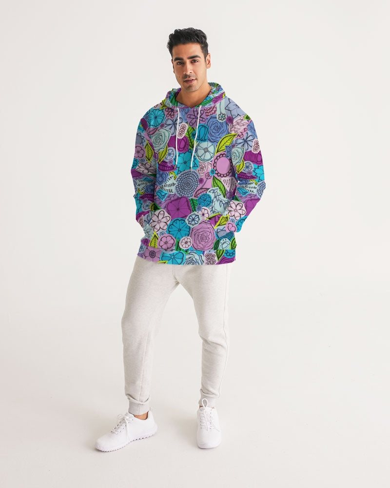 Les Fleurs Violettes Men's Hoodie