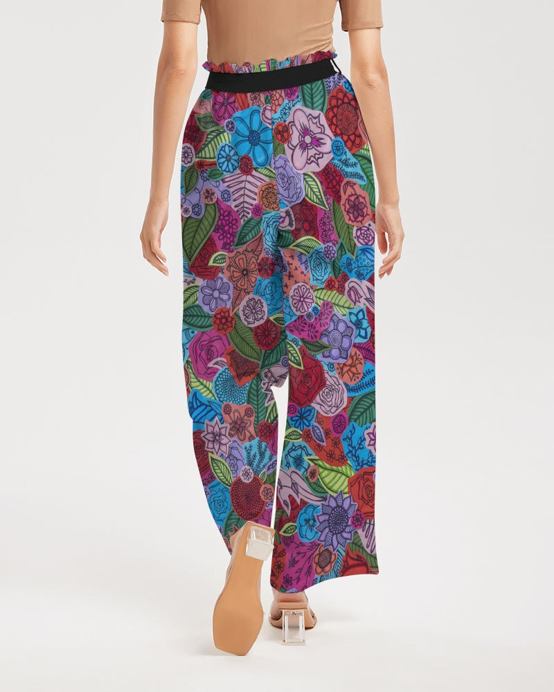 Les Fleurs Women's High-Rise Wide Leg Pants