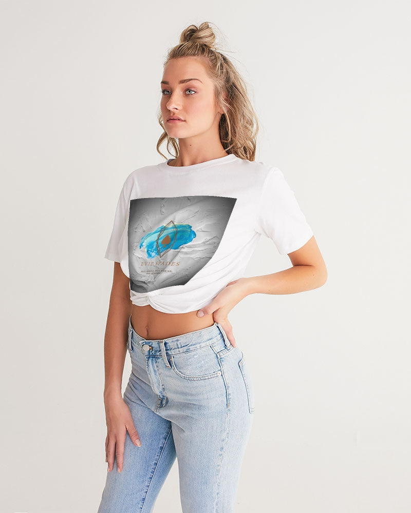 Clothing Logo Women's Twist-Front Cropped Tee