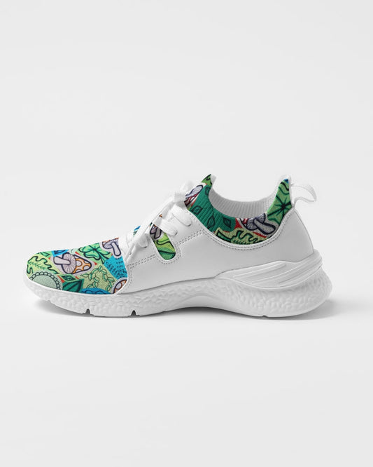 Fleurs et Trèfles Women's Two-Tone Sneaker