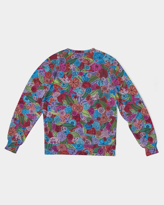 Les Fleurs Men's Classic French Terry Crewneck Pullover