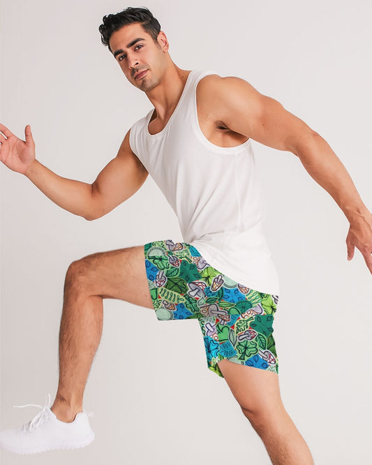 Fleurs et Trèfles Men's Jogger Shorts