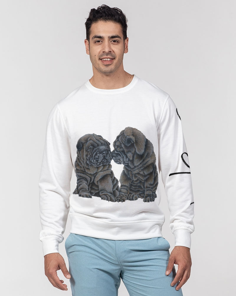 Shar Peis Men's Classic French Terry Crewneck Pullover