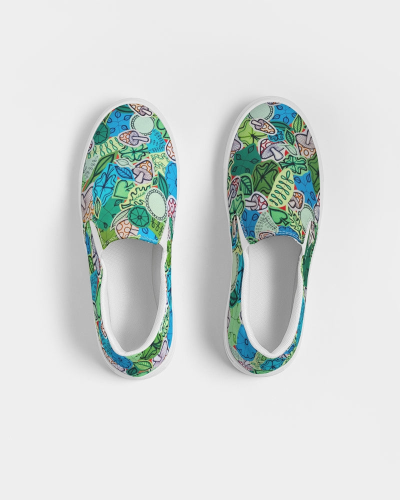 Fleurs et Trèfles Women's Slip-On Canvas Shoe