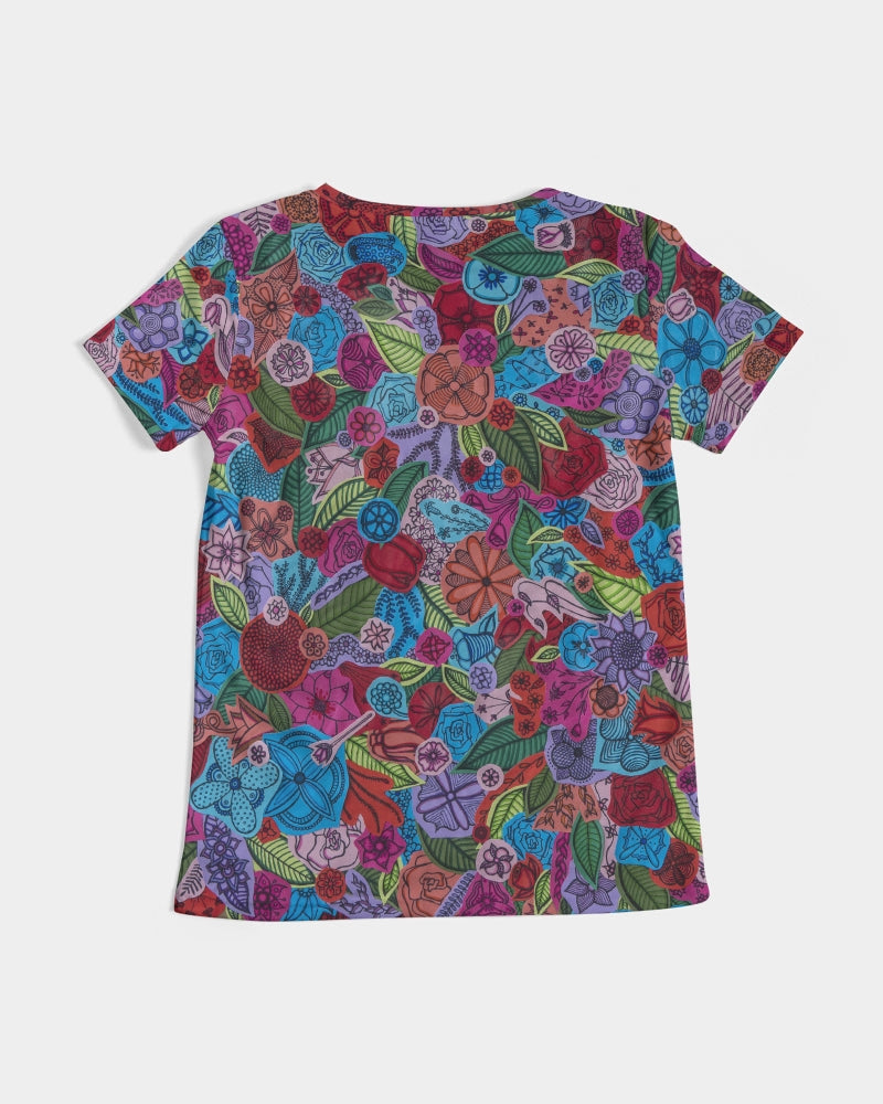 Les Fleurs Women's V-Neck Tee