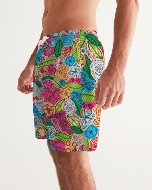 Fleurs de Printemps Men's Swim Trunk