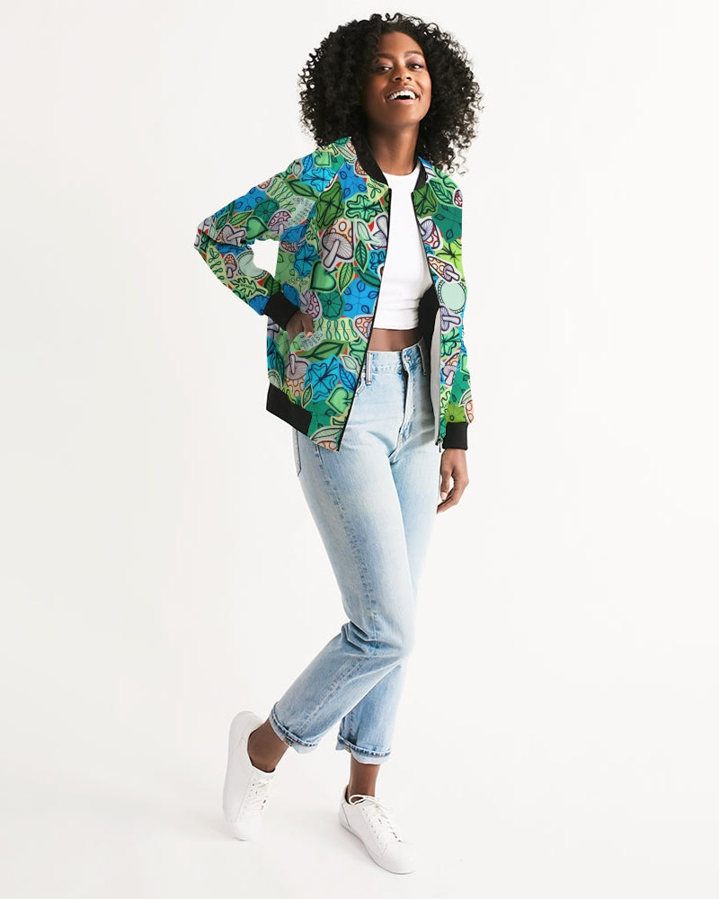 Fleurs et Trèfles Women's Bomber Jacket