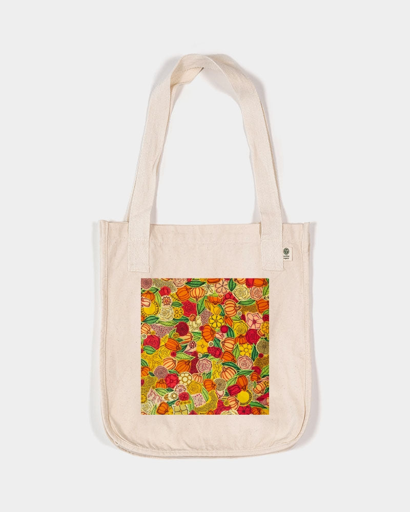 Citrouilles et Fleurs Organic Cotton Canvas Market Tote | Econscious