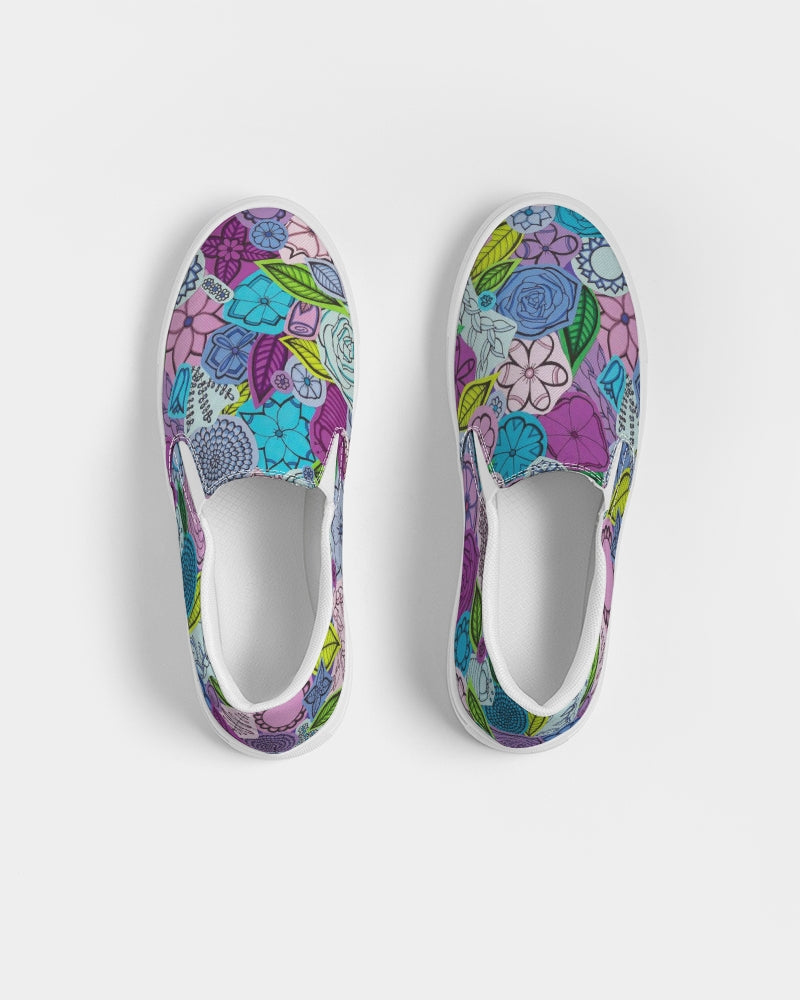 Les Fleurs Violettes Men's Slip-On Canvas Shoe