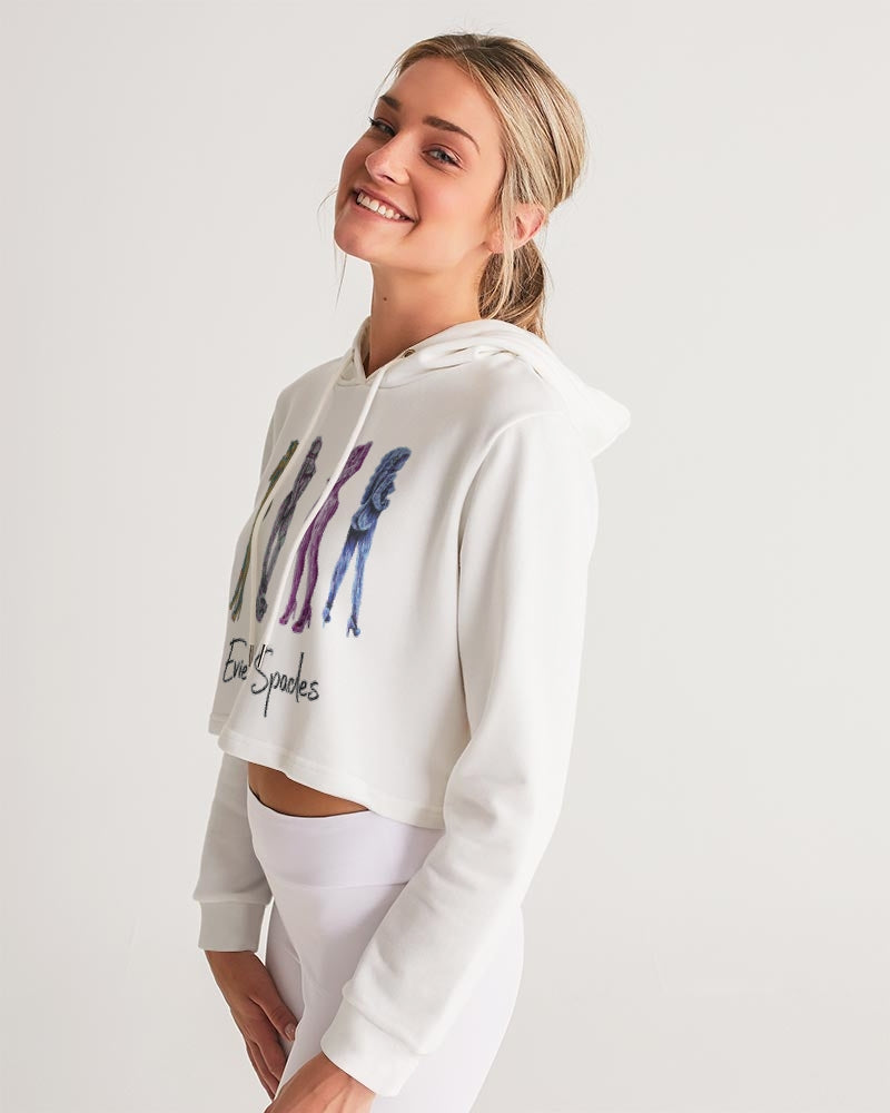 Fleur Timide Women's Cropped Hoodie