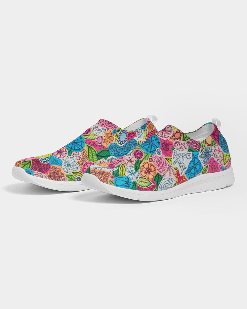 Fleurs de Printemps Women's Slip-On Flyknit Shoe