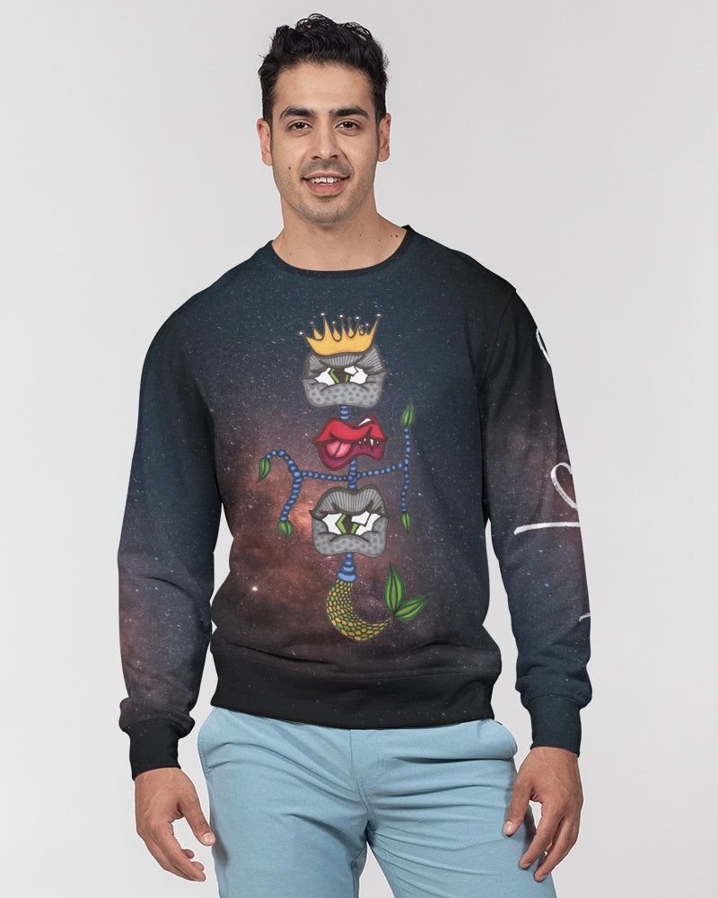 Galaxy 2 Men's Classic French Terry Crewneck Pullover