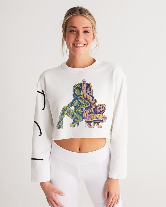 Jumeaux non Identique Women's Cropped Sweatshirt