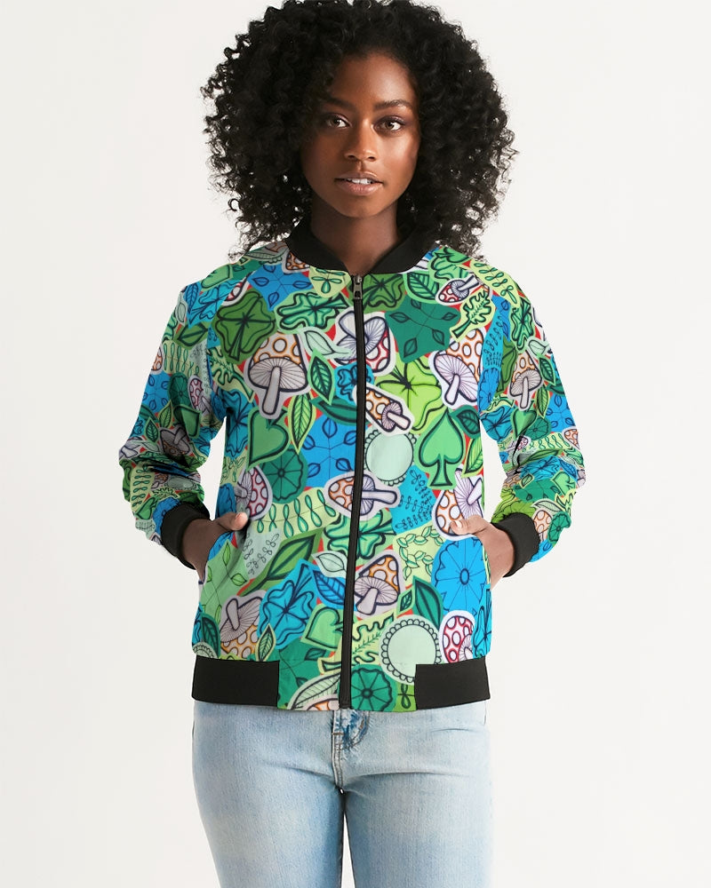 Fleurs et Trèfles Women's Bomber Jacket