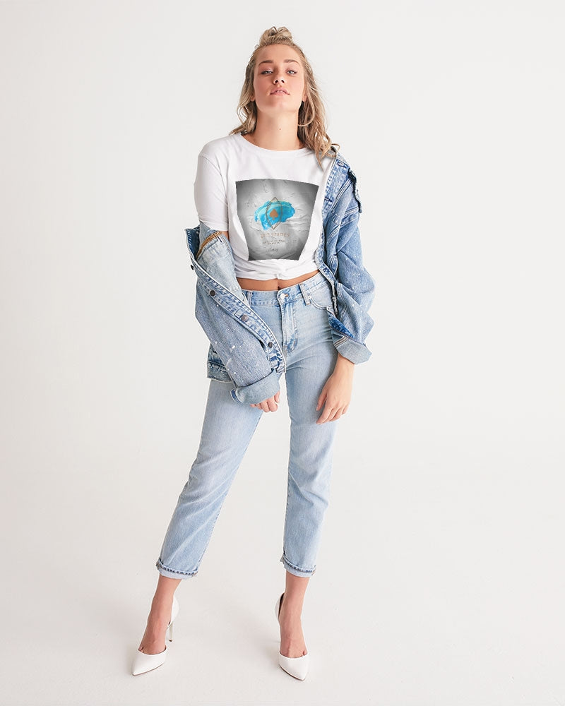 Clothing Logo Women's Twist-Front Cropped Tee