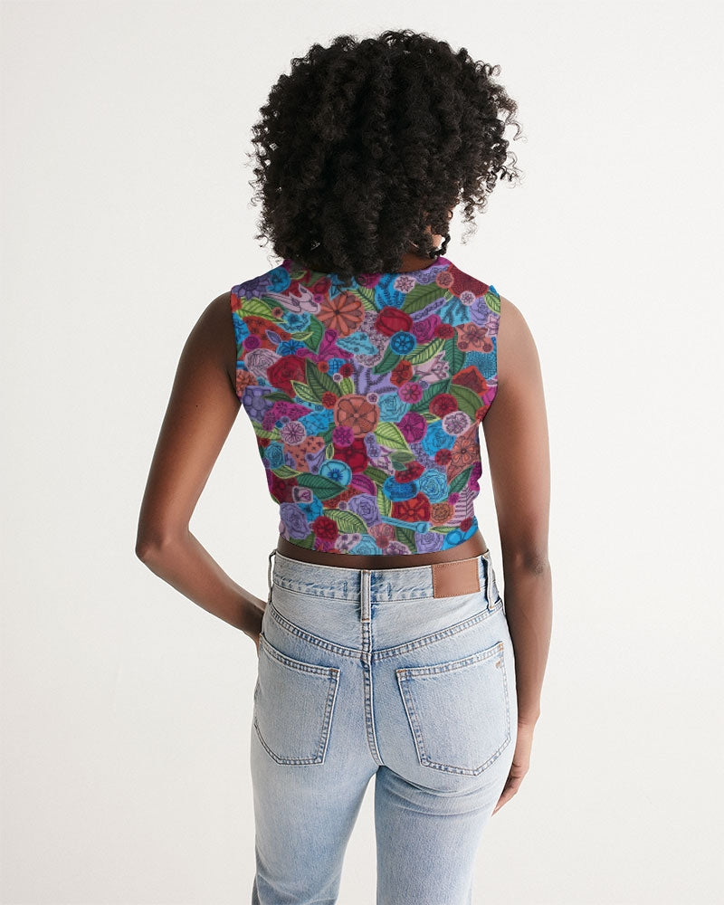 Les Fleurs Women's Twist-Front Tank