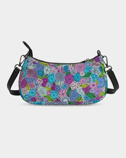 Les Fleurs Violettes Petite Canvas Pouch