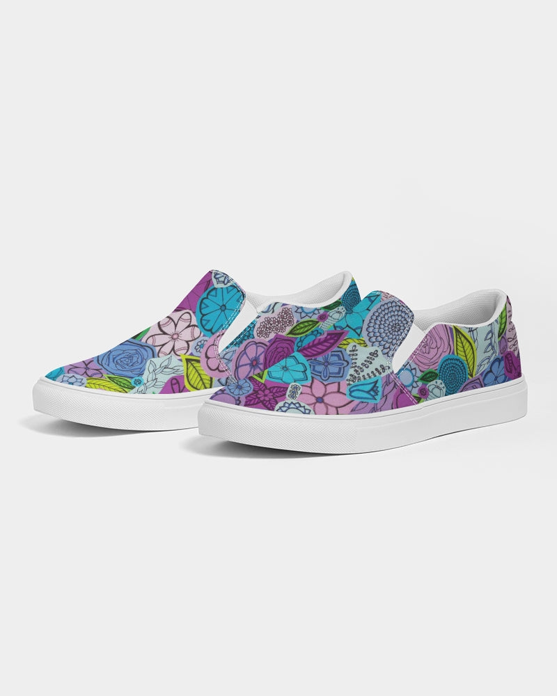 Les Fleurs Violettes Women's Slip-On Canvas Shoe