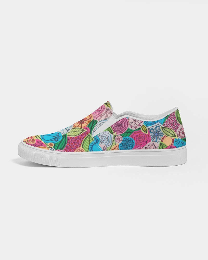 Fleurs de Printemps Men's Slip-On Canvas Shoe