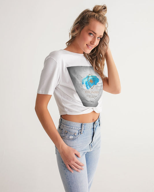 Clothing Logo Women's Twist-Front Cropped Tee