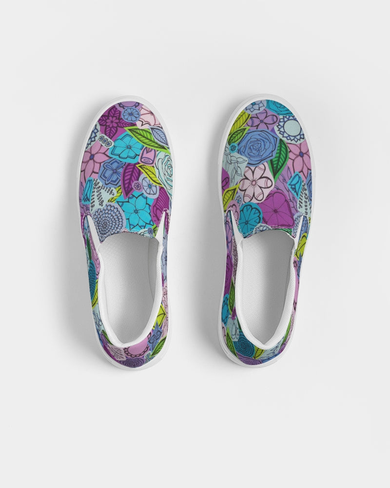 Les Fleurs Violettes Women's Slip-On Canvas Shoe