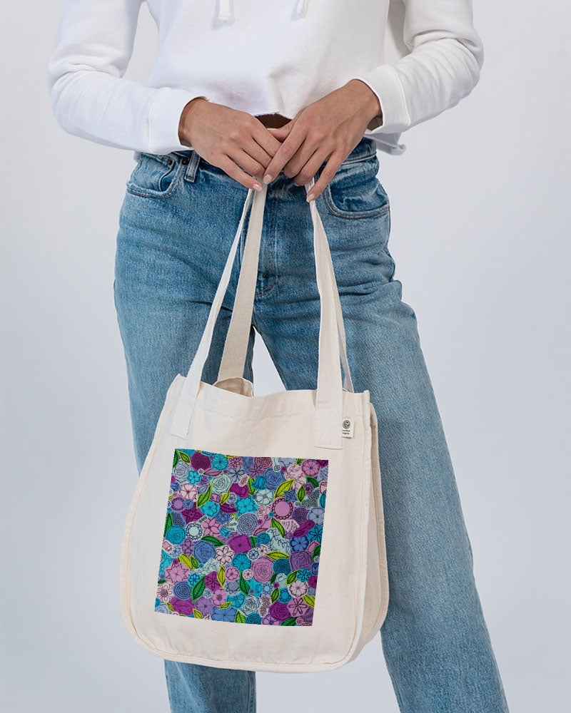 Les Fleurs Violettes Organic Cotton Canvas Market Tote | Econscious