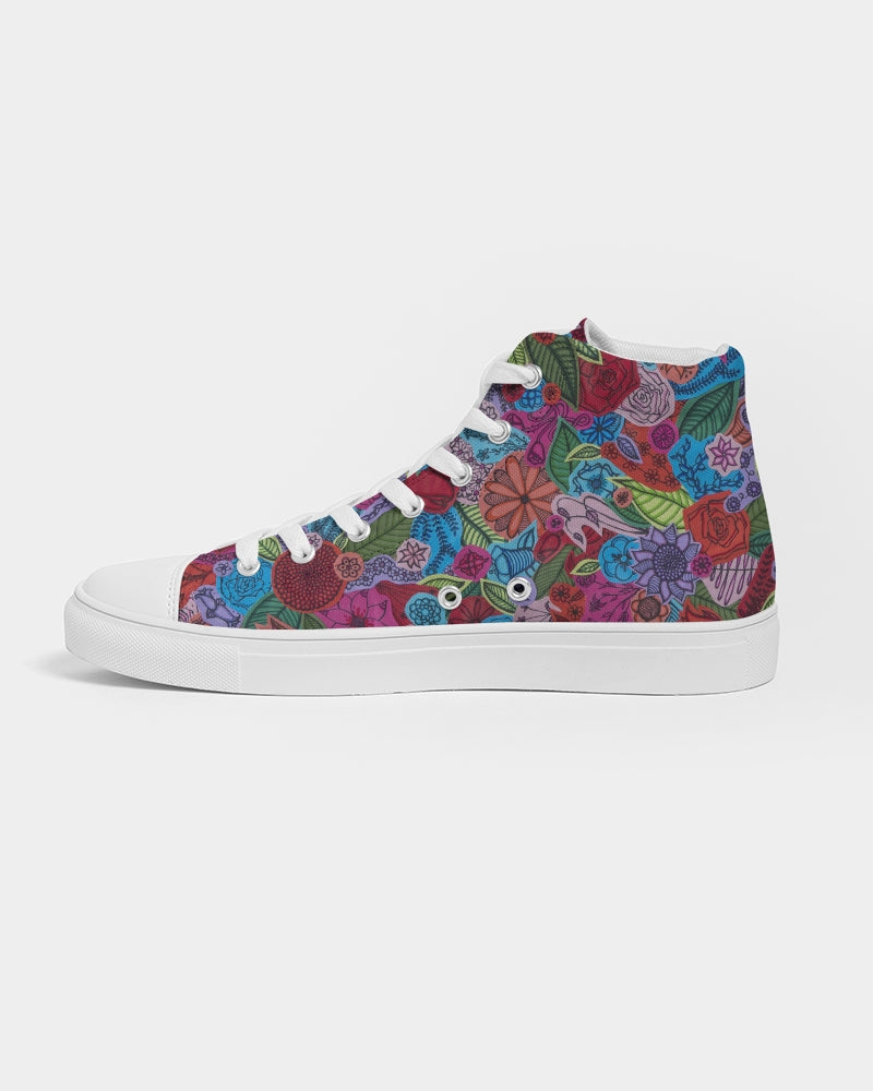 Les Fleurs Men's Hightop Canvas Shoe