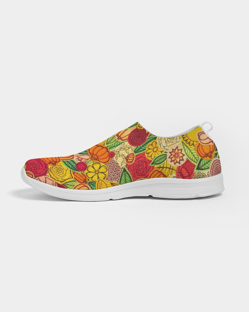 Citrouilles et Fleurs Men's Slip-On Flyknit Shoe