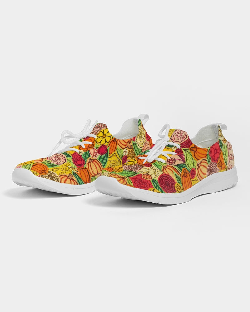 Citrouilles et Fleurs Men's Lace Up Flyknit Shoe