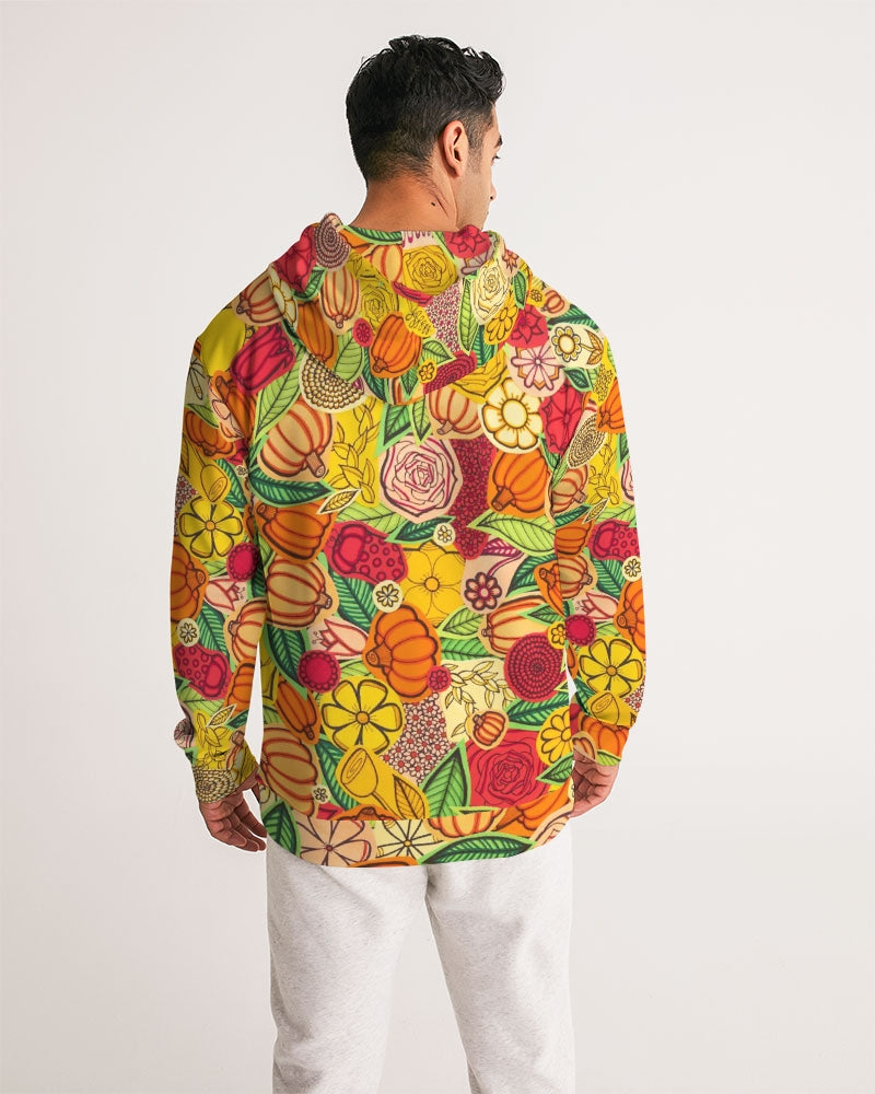 Citrouilles et Fleurs Men's Hoodie