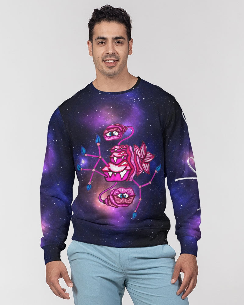 Galaxy 3 Men's Classic French Terry Crewneck Pullover