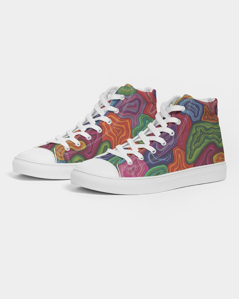 Curled Women's Hightop Canvas Shoe